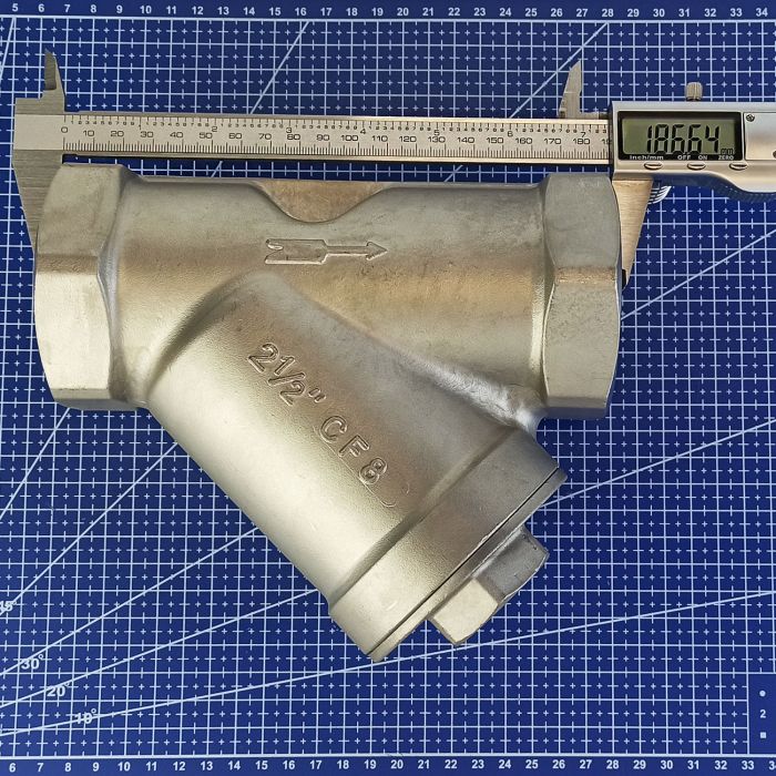 Фільтр сітчастий муфтовий нержавіючий AISI 304 DN 65 (2 1/2")