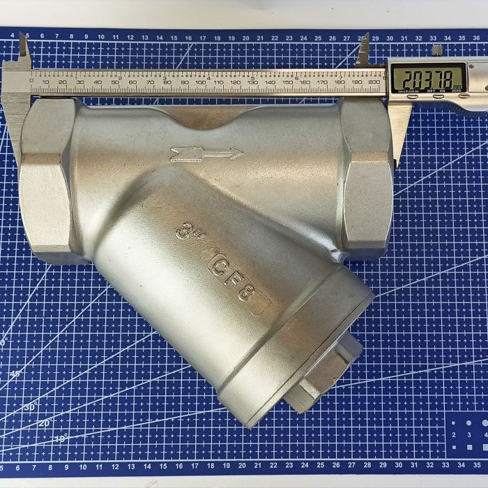 Фільтр сітчастий муфтовий нержавіючий AISI 304 DN 80 (3")