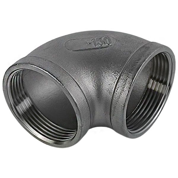 Коліно 90 градусів із нержавіючої сталі AISI 304 DN 15 (1/2")