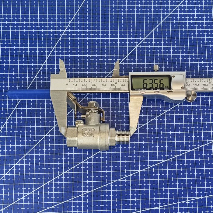 Кран кульовий нержавіючий муфтовий Armaval ВЗ DN 10 (3/8")