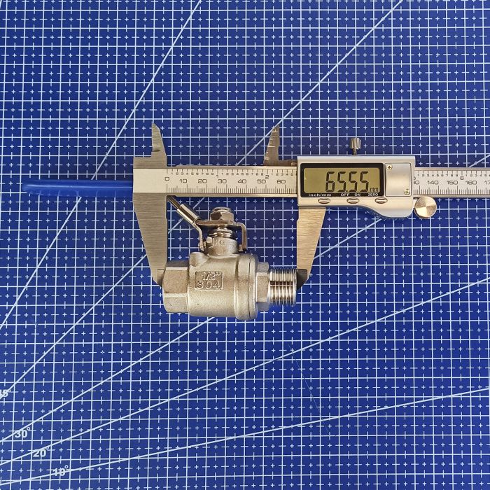 Кран кульовий нержавіючий муфтовий Armaval ВЗ DN 15 (1/2")