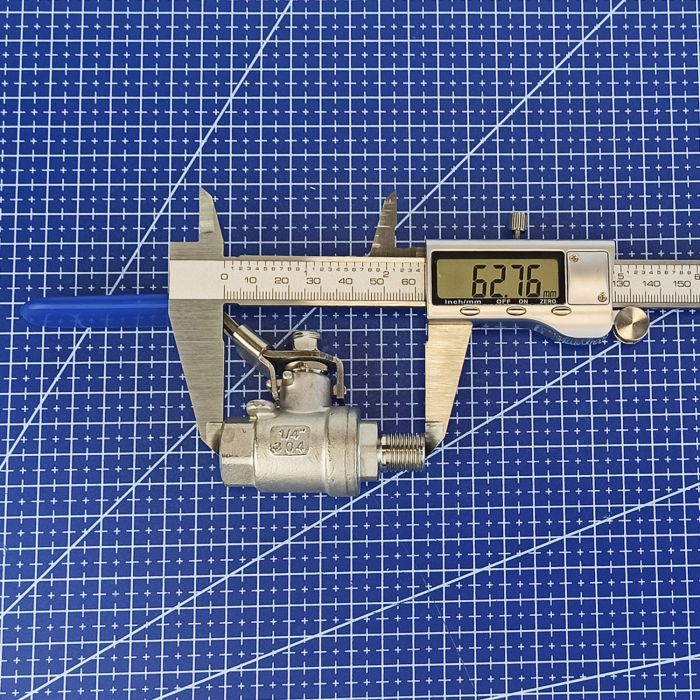 Кран кульовий нержавіючий муфтовий Armaval ВЗ DN 8 (1/4")
