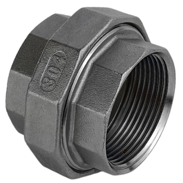 Муфта американка нержавіюча AISI 304 з внутрішньою різьбою DN 65 (2 1/2")