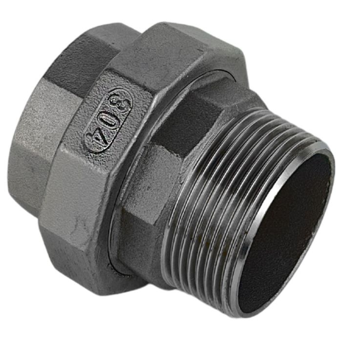 Муфта американка нержавіюча AISI 304 з зовнішньою різьбою DN 10 (3/8")
