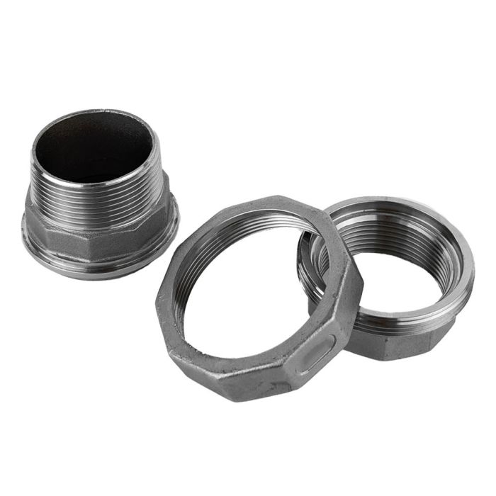 Муфта американка нержавіюча AISI 304 з зовнішньою різьбою DN 8 (1/4")