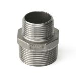Ніпель перехідний з нержавіючої сталі AISI 304 DN 20x25 (3/4"x1")