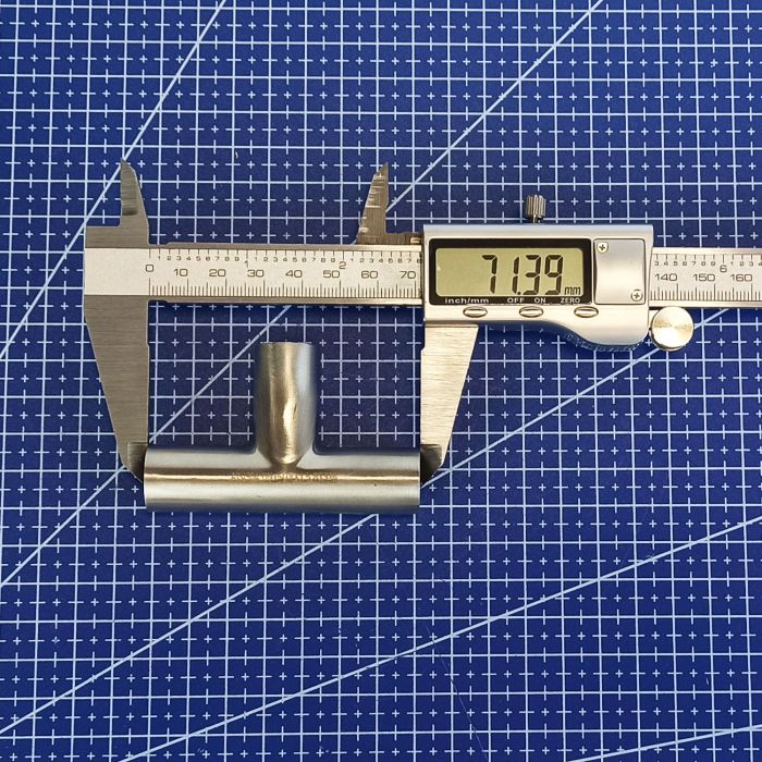 Трійник нержавіючий приварний полірований DIN AISI 304 DN 15 (18x1,5)