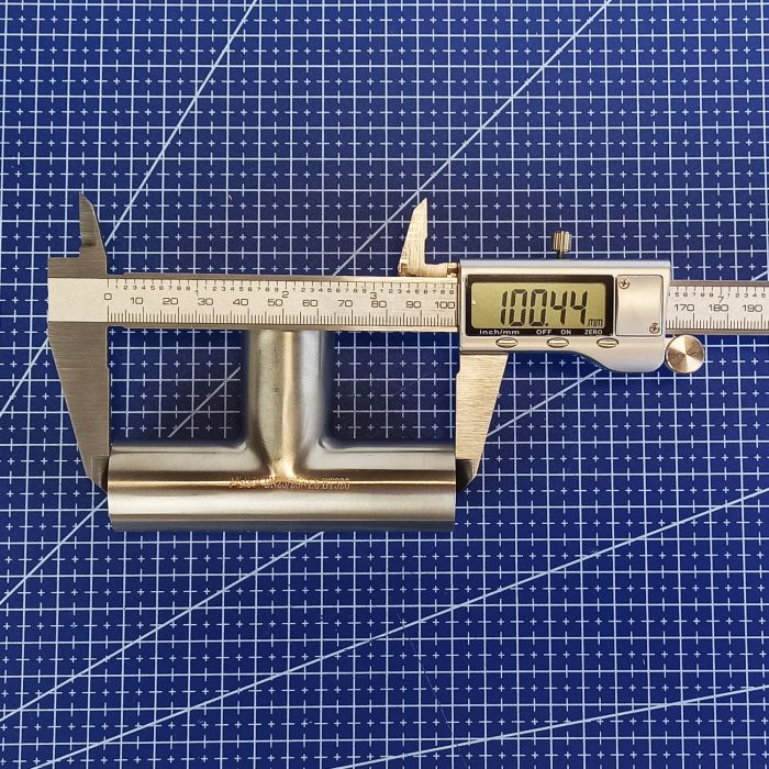 Трійник нержавіючий приварний полірований DIN AISI 304 DN 25 (28x1,5)