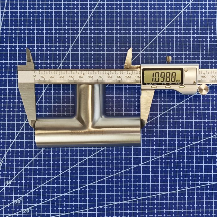 Трійник нержавіючий приварний полірований DIN AISI 304 DN 32 (34x1,5)