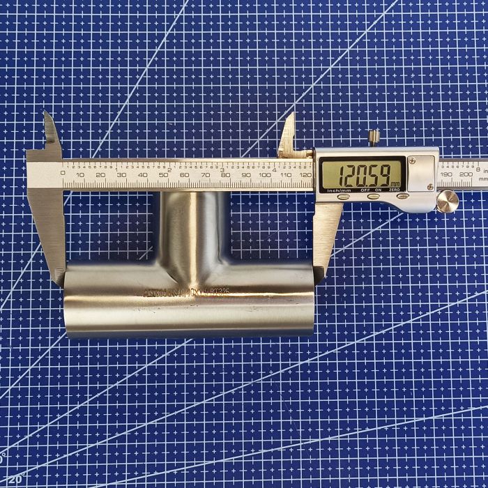 Трійник нержавіючий приварний полірований DIN AISI 304 DN 40 (40x1,5)