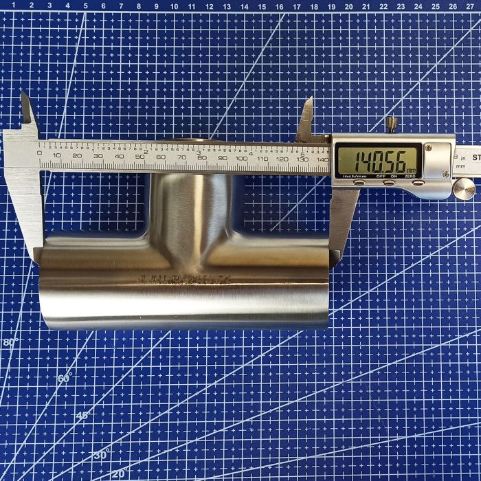 Трійник нержавіючий приварний полірований DIN AISI 304 DN 50 (52x1,5)
