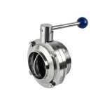 Затвор дисковий нержавіючий різьба/зварка DIN AISI 304 DN 15