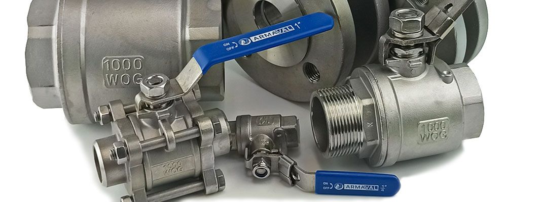 Крани кульові нержавіючі ARMAVAL зображення